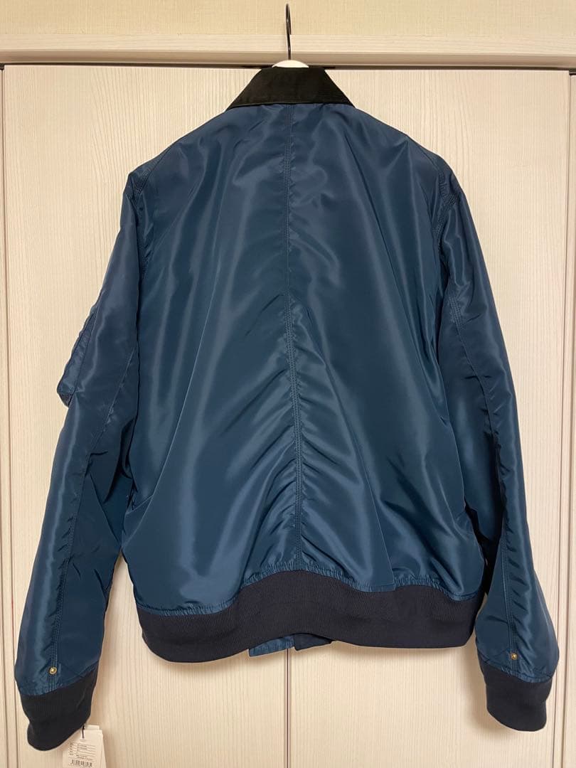 sacai x carharttナイロンツイルダックブルゾンブルー3 新品未使用
