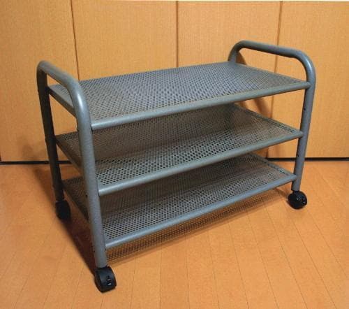 90年代ビンテージ北欧スウェーデン多目的ラックキャスターワゴン男前ツールシェルフ