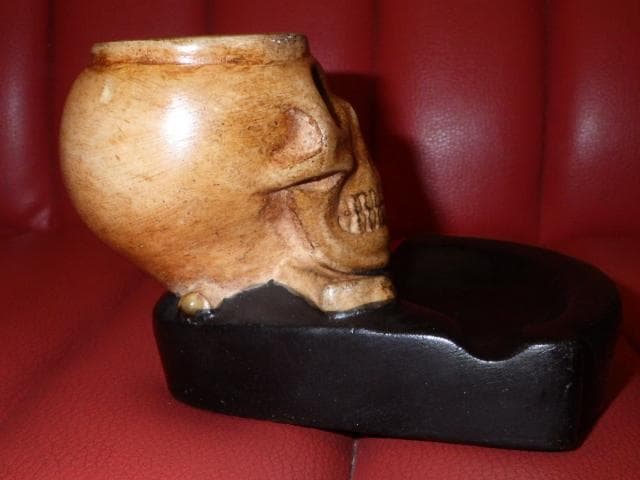 ビンテージ★スカル★灰皿★ドクロ★ガイコツ★アート★置物★小物入れ★髑髏★骸骨