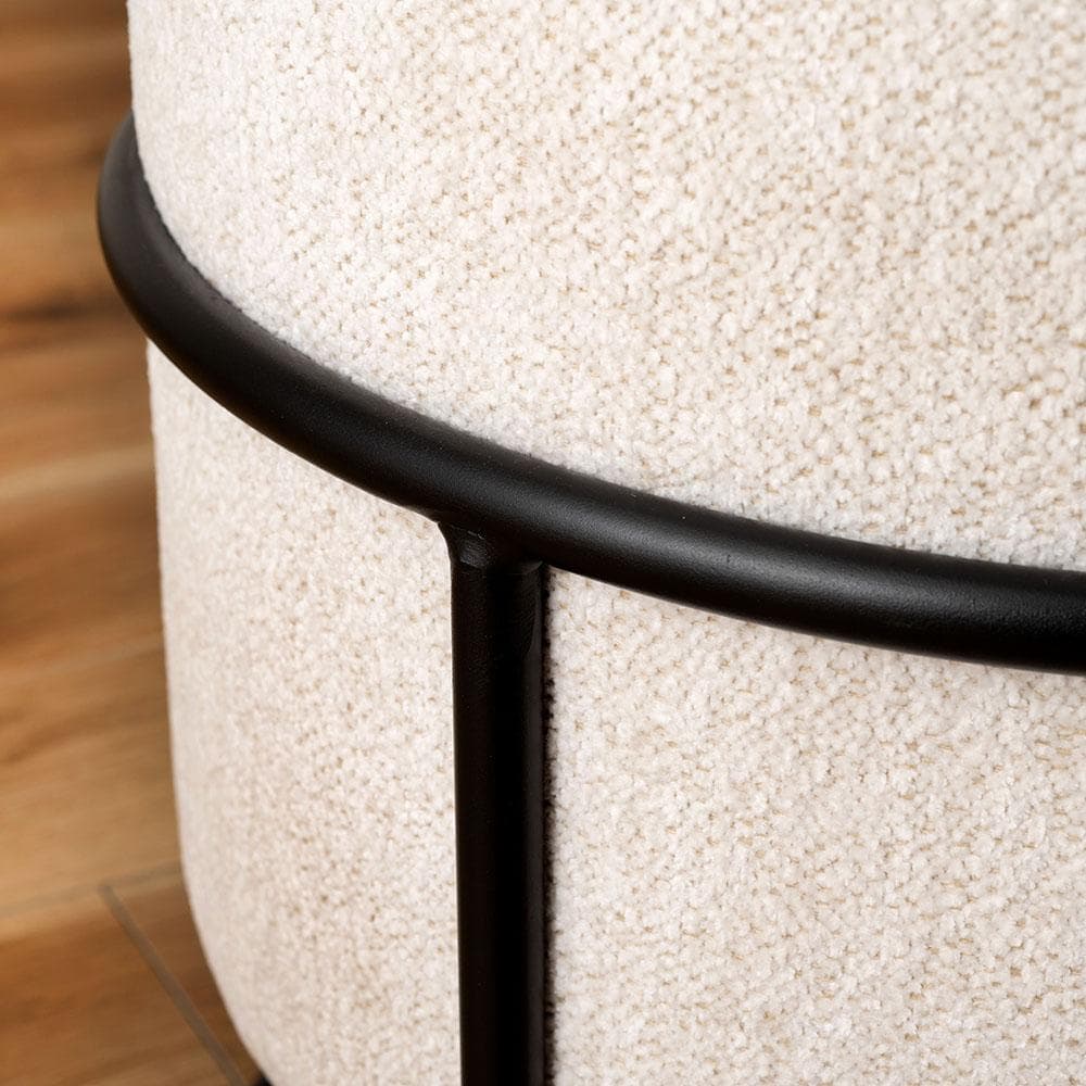 新品 送料込み スツール 椅子 1脚 スタッキング アイボリー