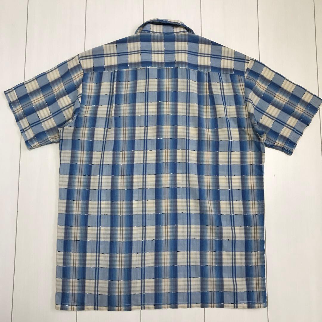 60'sビンテージ古着！アメリカ製 PILGRIM オンブレチェック 半袖シャツ