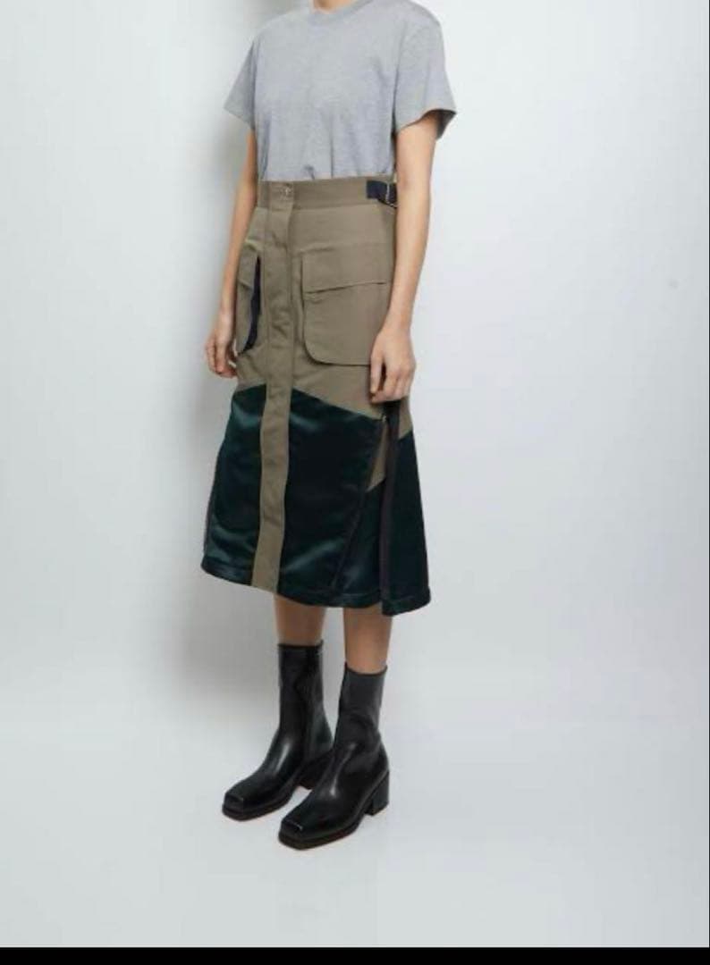 ト*チ様 最終値下げsacai Grosgrain Mix Skirtスカート