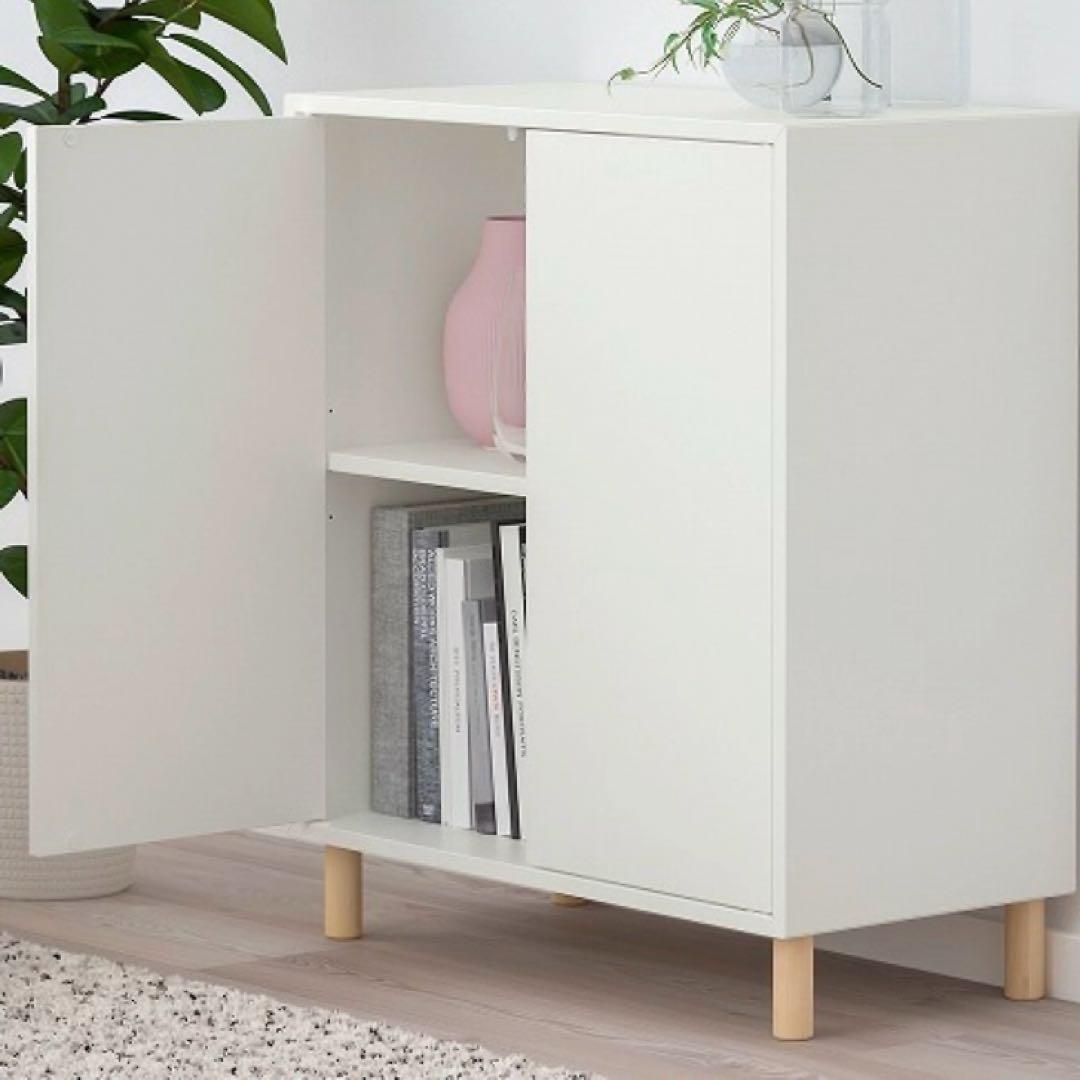 ご注意点あり【完成品】IKEA EKET エーケト キャビネット　ホワイト