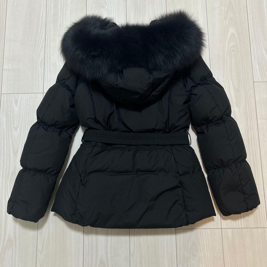 EGOIST リアルファー　ベルト付き　ダウンジャケット　ブラック