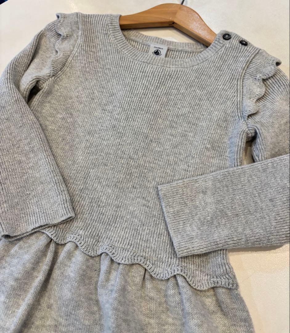 プチバトーニットワンピース　24m 新品未使用