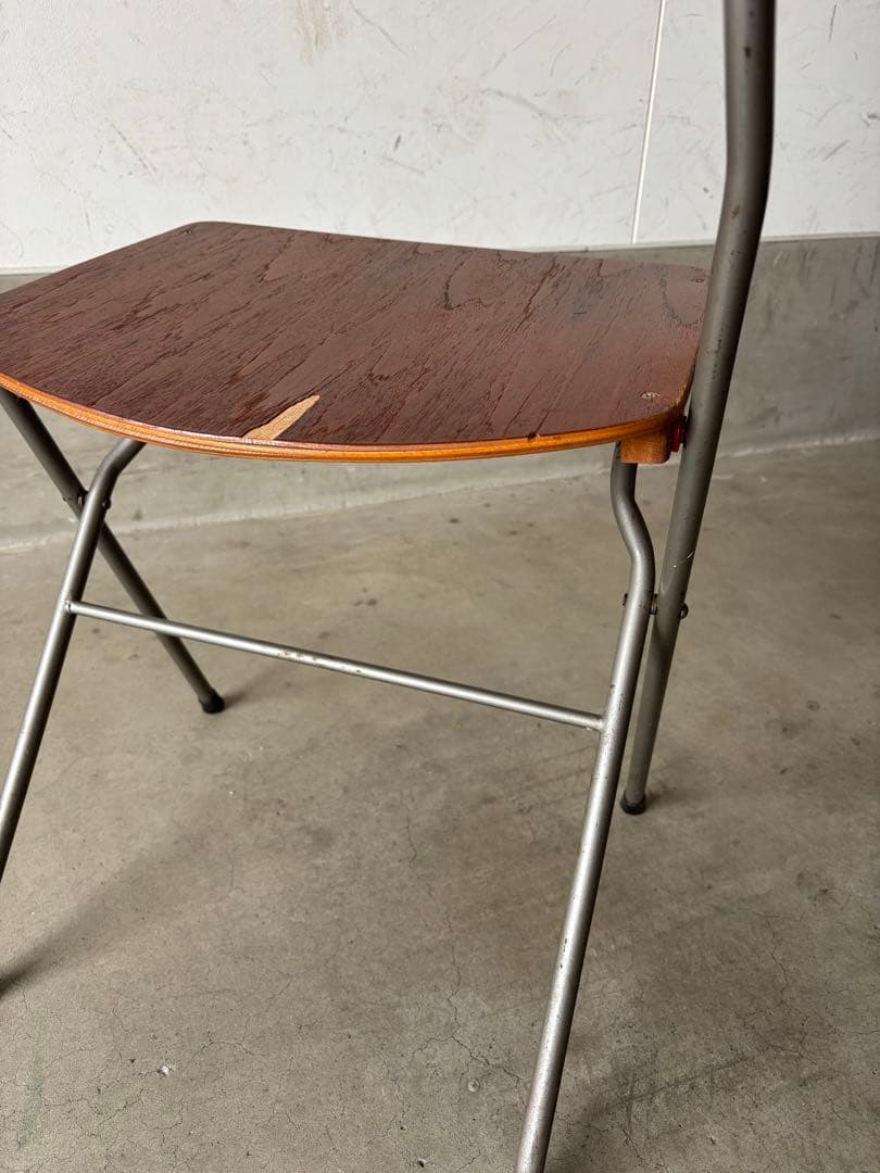 デンマークアンティークフォールディングチェア二脚