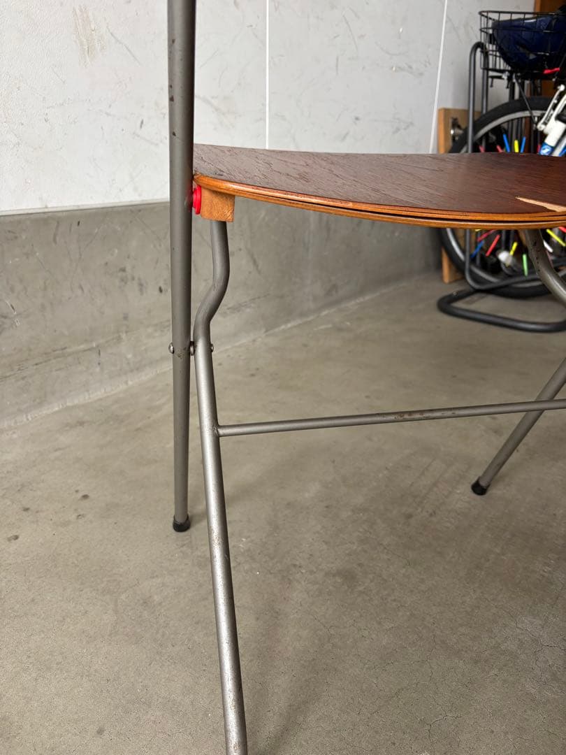 デンマークアンティークフォールディングチェア二脚