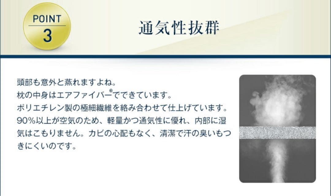 【新品未使用】AIRWEAVE エアウィーヴ S-LINE ピロー　枕