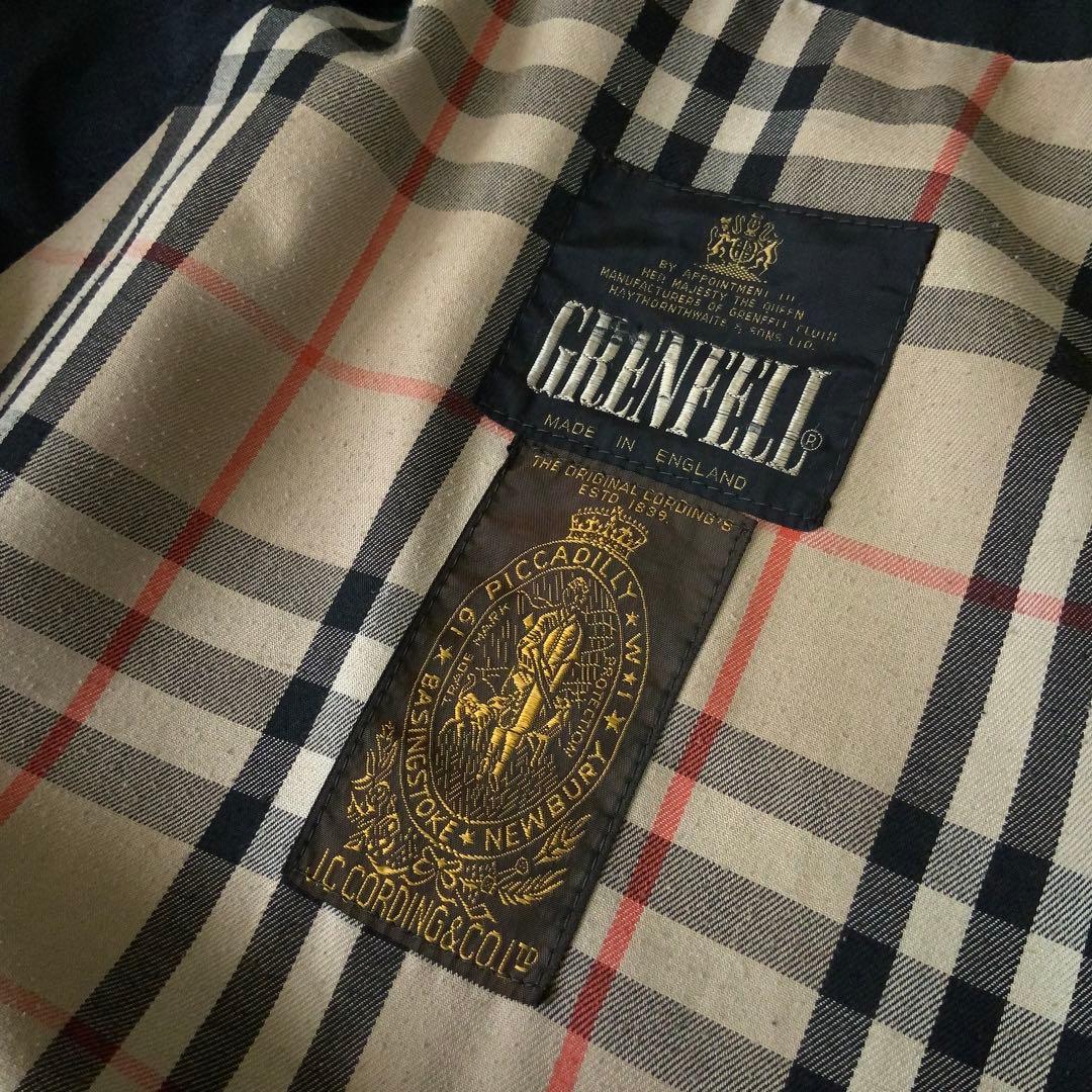 GrenfellグレンフェルCordingsコラボ バルカラーコート42ブラック
