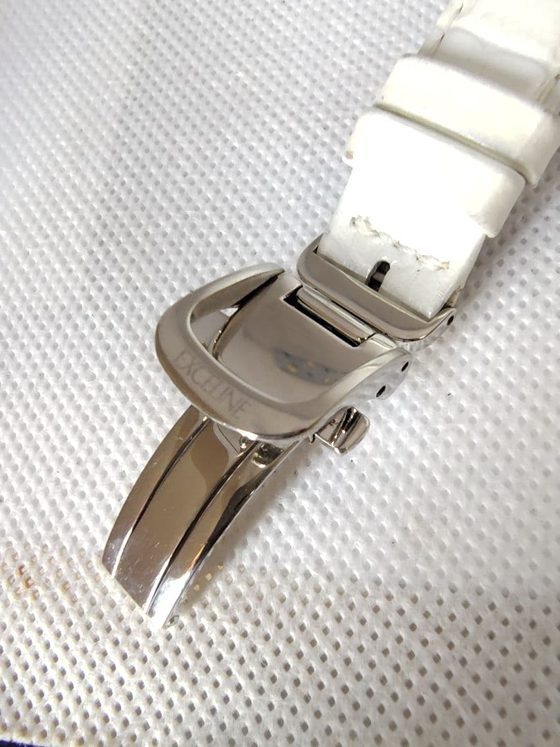 【ベルト未使用、美品、希少】SEIKO セイコー　エクセリーヌ　白蝶貝ダイヤル