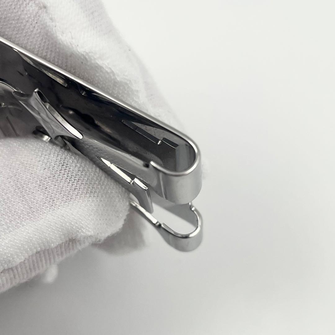 【✨希少美品】ルイヴィトン マネークリップ モノグラム ロウ LV シルバー