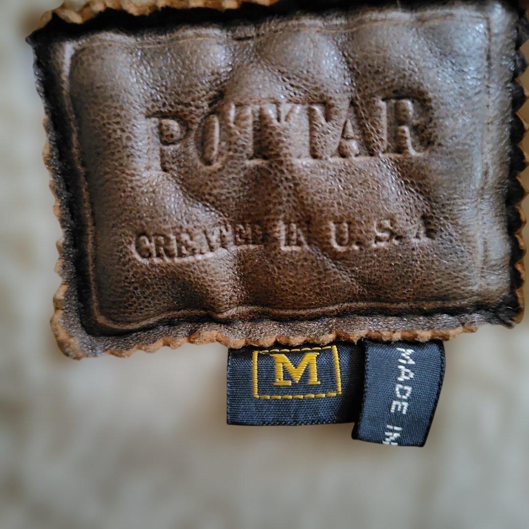 USA製 羊革 リアルムートンジャケット B3 B-3 US ARMY ワッペン