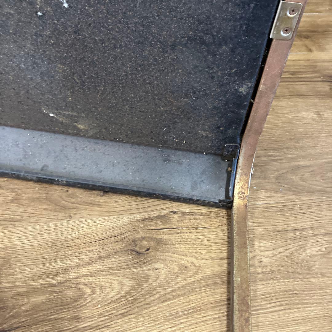 B-1 昭和レトロ サイドテーブル テレビ台 当時物 アイアンラック 古家具