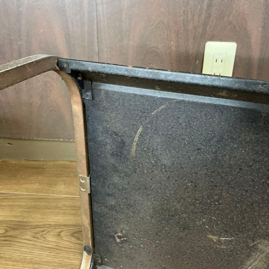 B-1 昭和レトロ サイドテーブル テレビ台 当時物 アイアンラック 古家具