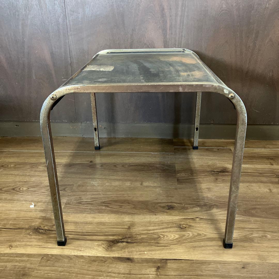 B-1 昭和レトロ サイドテーブル テレビ台 当時物 アイアンラック 古家具