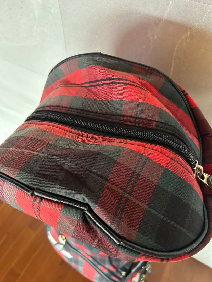**年末値下げ中**PEARLY GATES キャディバッグ 赤黒チェック