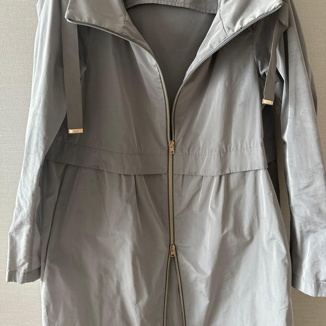 Herno グレー フード付きトレンチコート