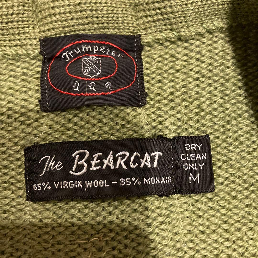 80s The Bearcat モヘアカーディガン オリーブグリーン