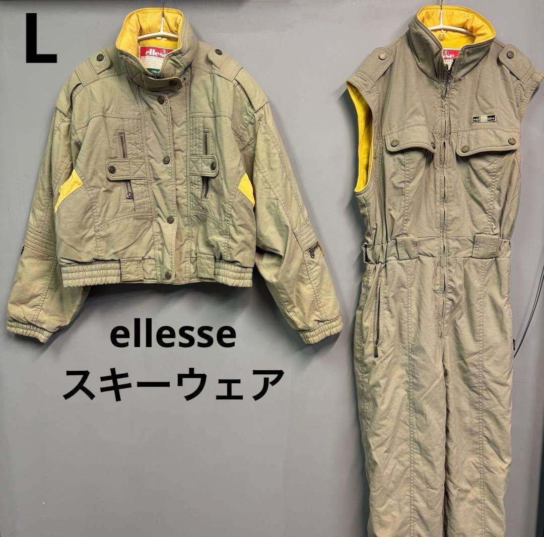 ellesse スキーウェア スノーウェア　セット　ジャケット　ノースリーブ　L