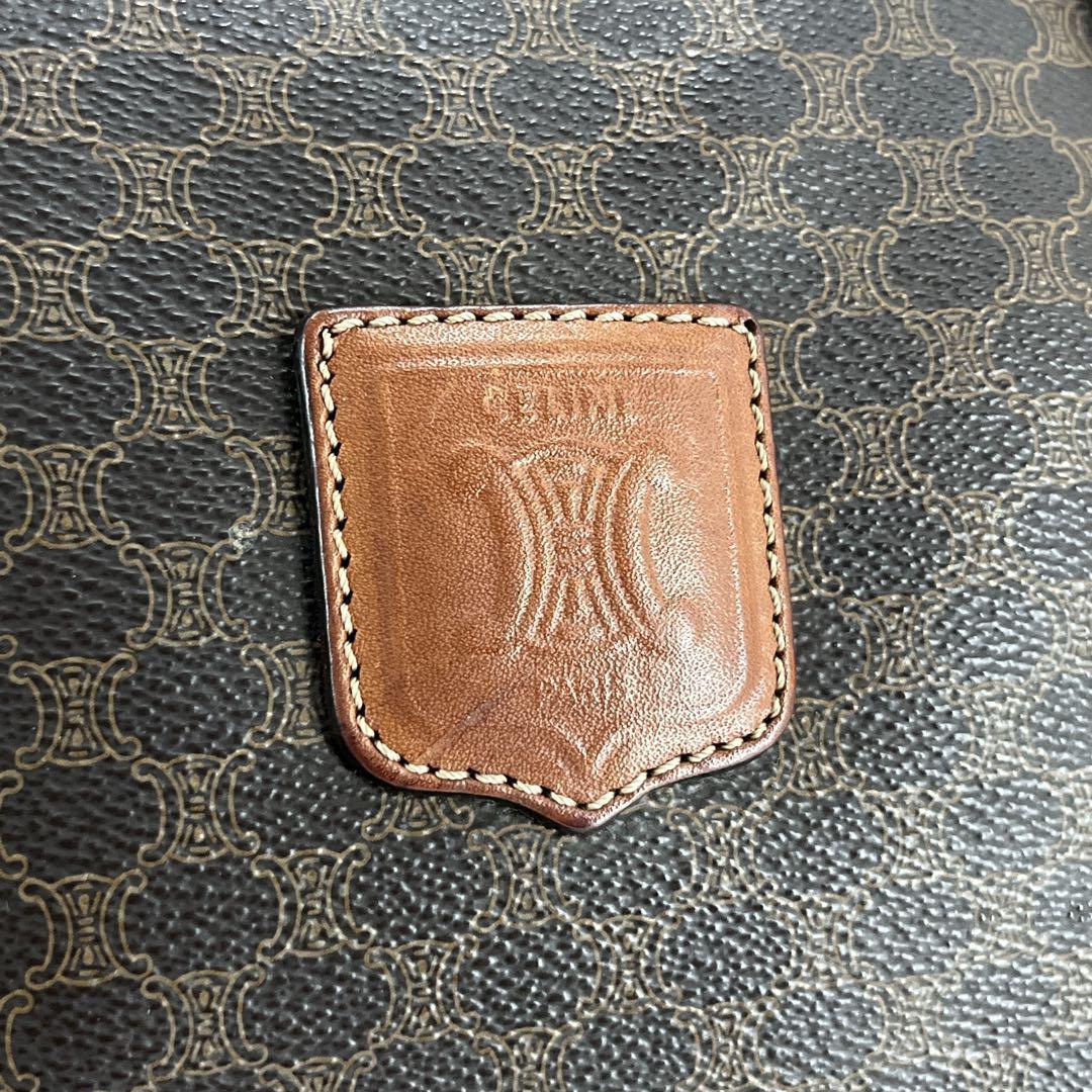 当時物　オールド　セリーヌ　ボストンバッグ　トリオンフ　マカダム柄　旅行バッグ