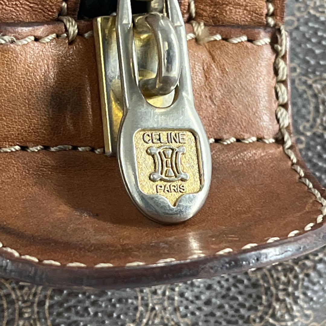 当時物　オールド　セリーヌ　ボストンバッグ　トリオンフ　マカダム柄　旅行バッグ