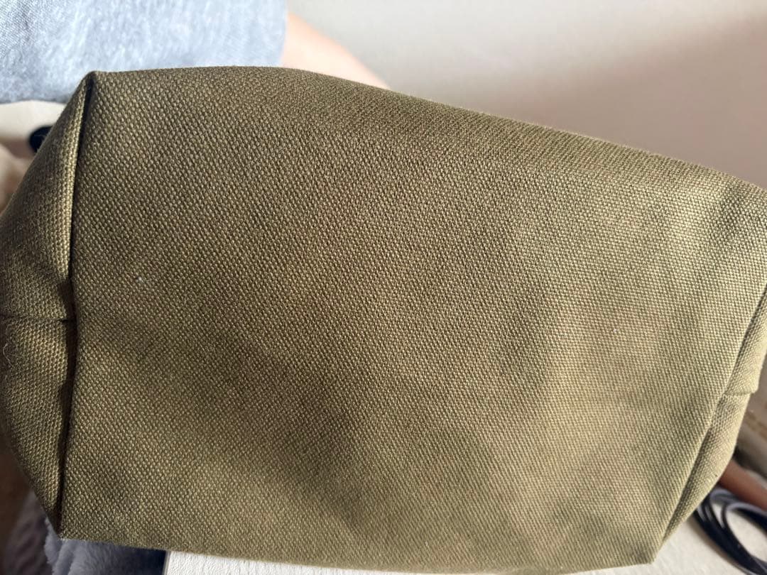 FEILER ラブラリー　オールドテディ ワッペントートバッグ ダークグリーンL