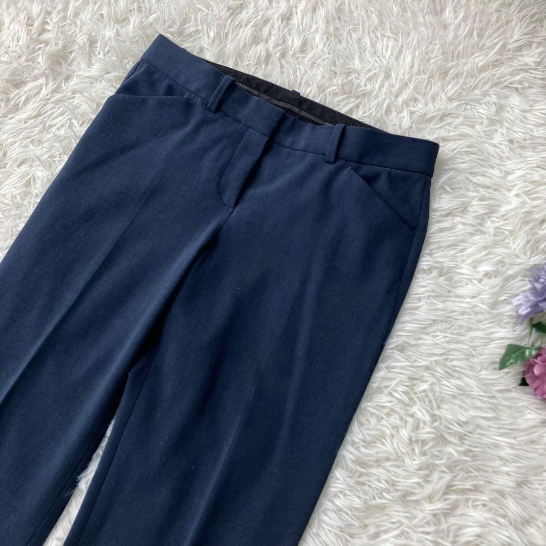 theory ノーカラージャケット パンツスーツ ネイビー セットアップ