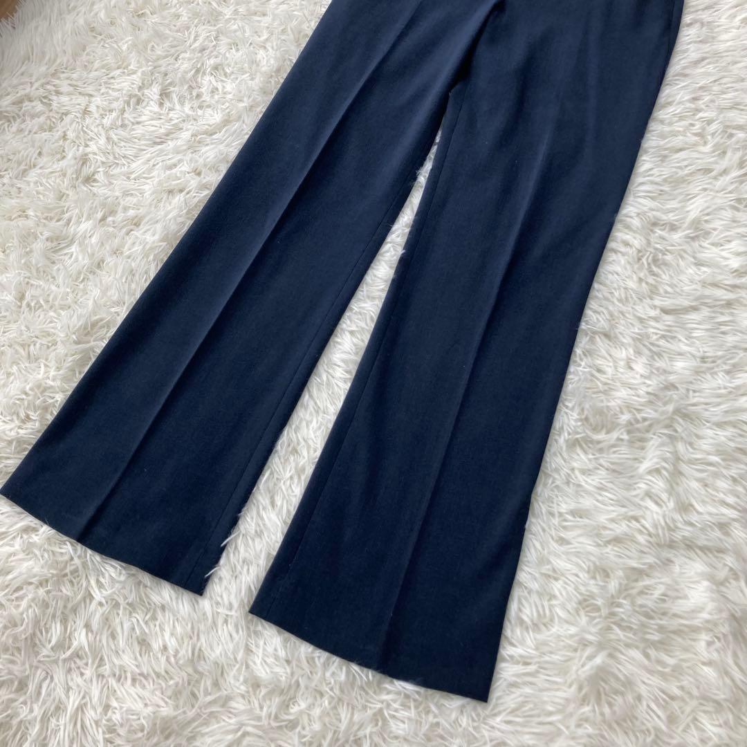 theory ノーカラージャケット パンツスーツ ネイビー セットアップ