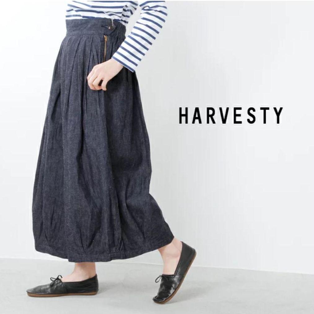 HARVESTY ハーベスティ　綿麻デニム　サーカスキュロット