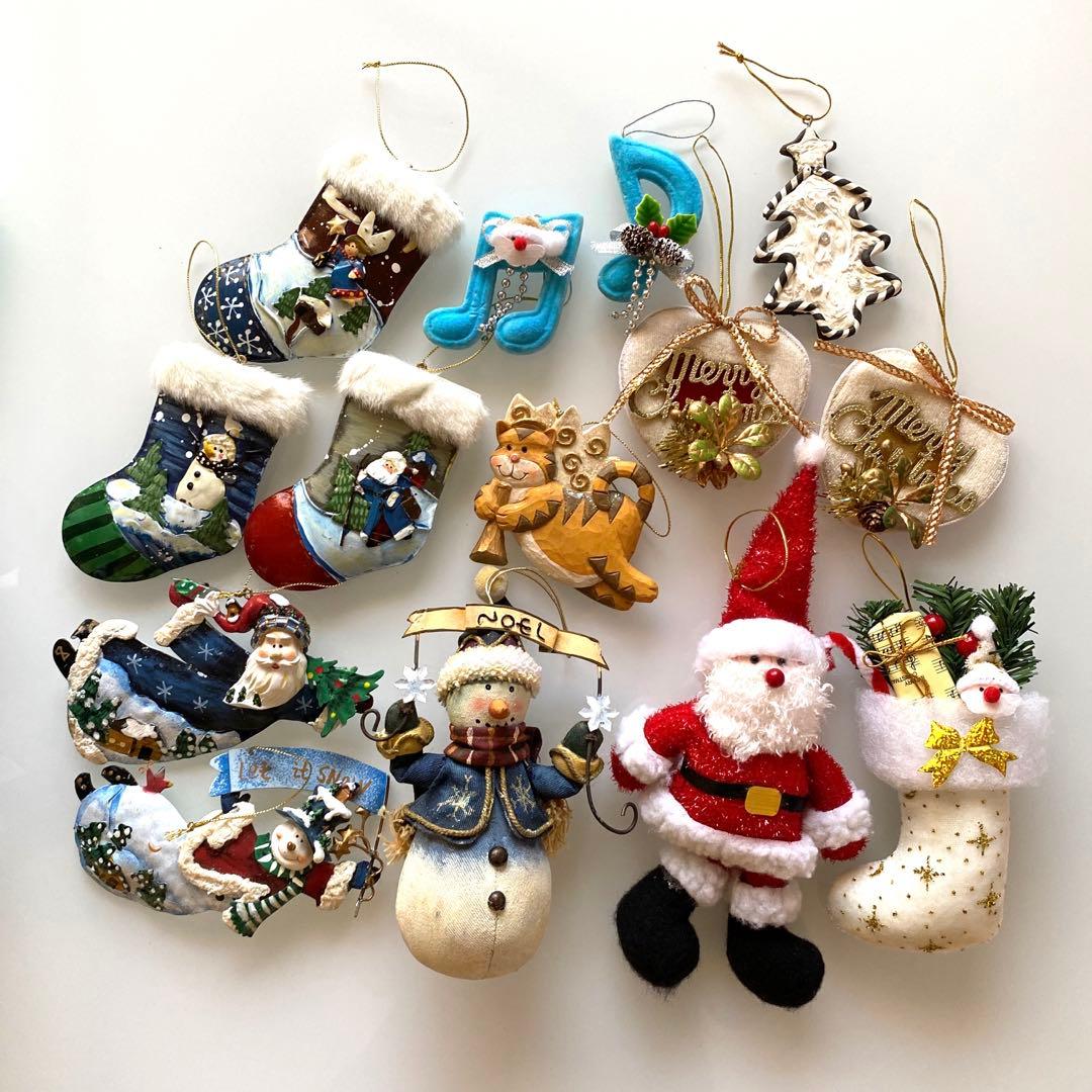 【まとめ売り】クリスマス オーナメント (14点セット)