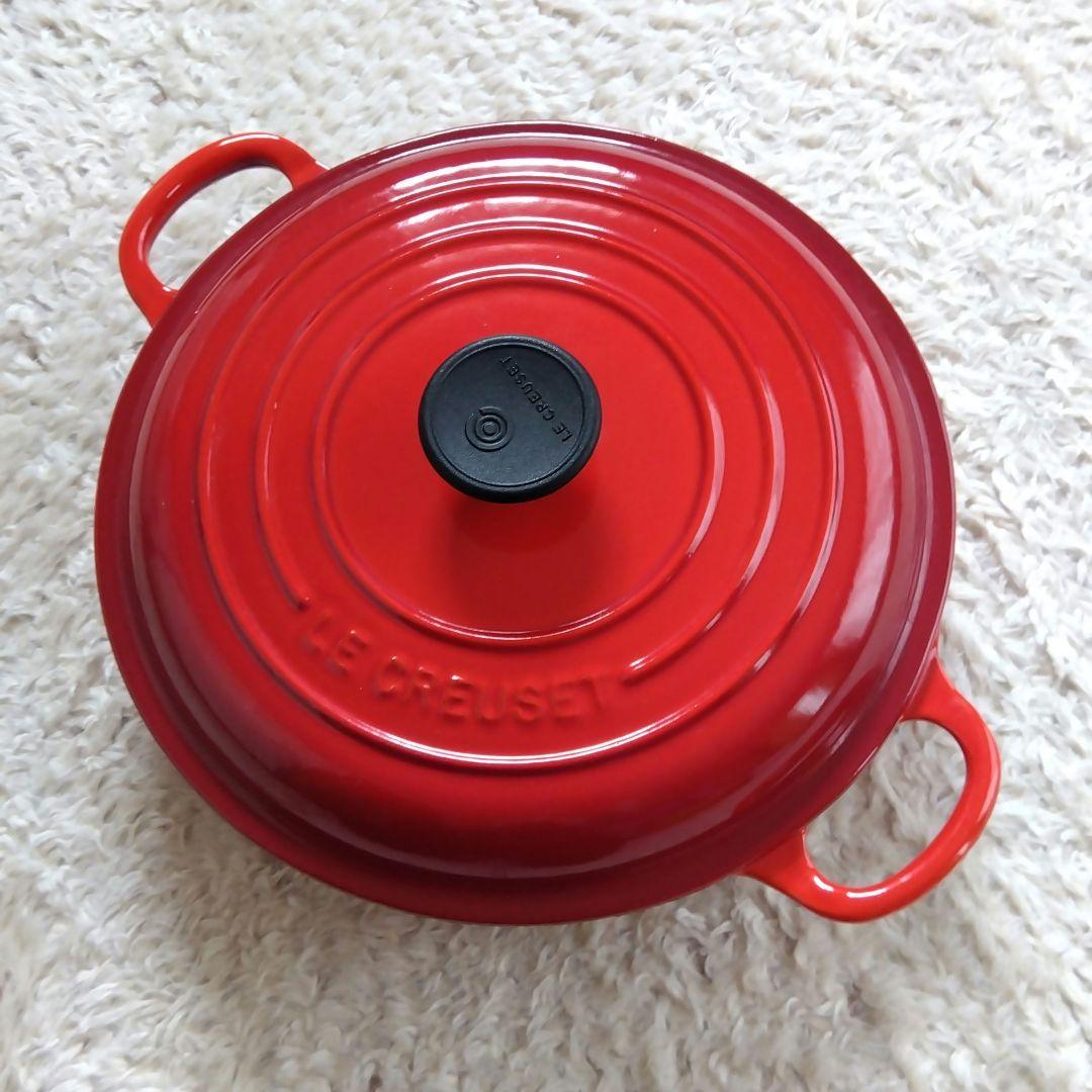 数回使用★ル・クルーゼ ビュッフェキャセロール 22cm 両手鍋　ルクルーゼ