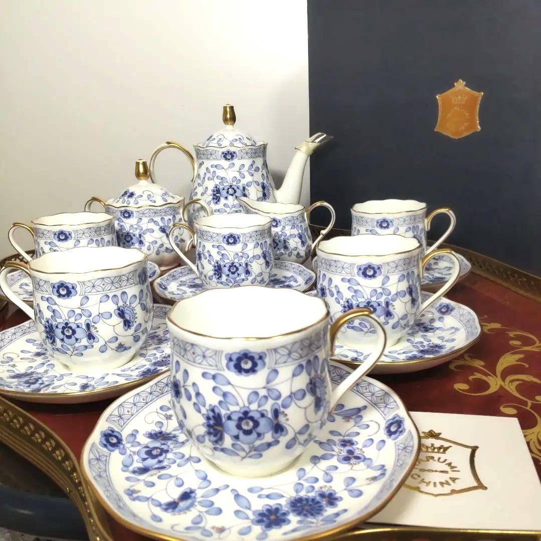 ナルミ ミラノ ボーンチャイナ ティー 15点セット ティーポット NARUMI