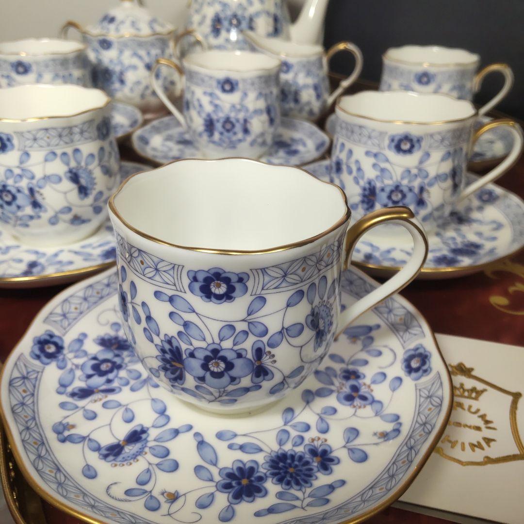 ナルミ ミラノ ボーンチャイナ ティー 15点セット ティーポット NARUMI