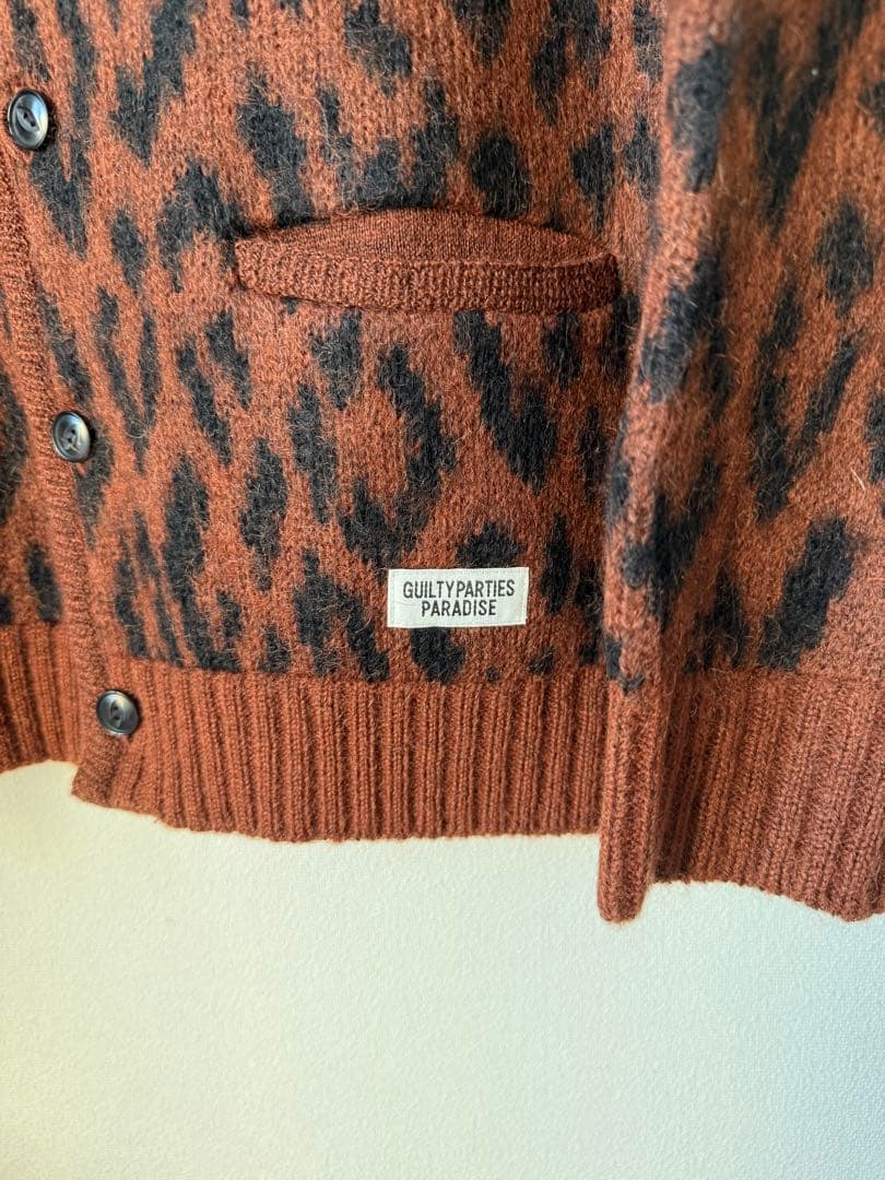 トップス WACKOMARIA LEOPARD HEAVYMOHAIR CARDIGAN
