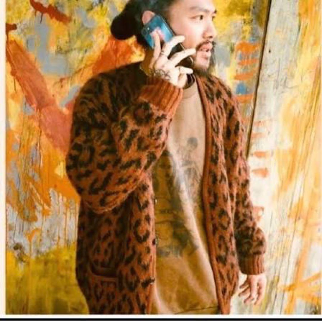 トップス WACKOMARIA LEOPARD HEAVYMOHAIR CARDIGAN