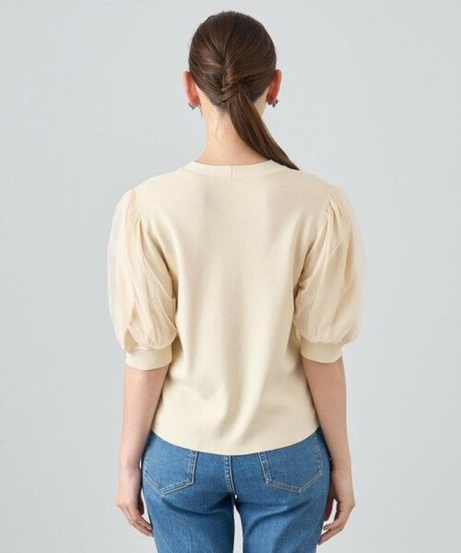 【1度着用のみ美品】アナイ チュールスリーブ プルオーバー 24年モデル