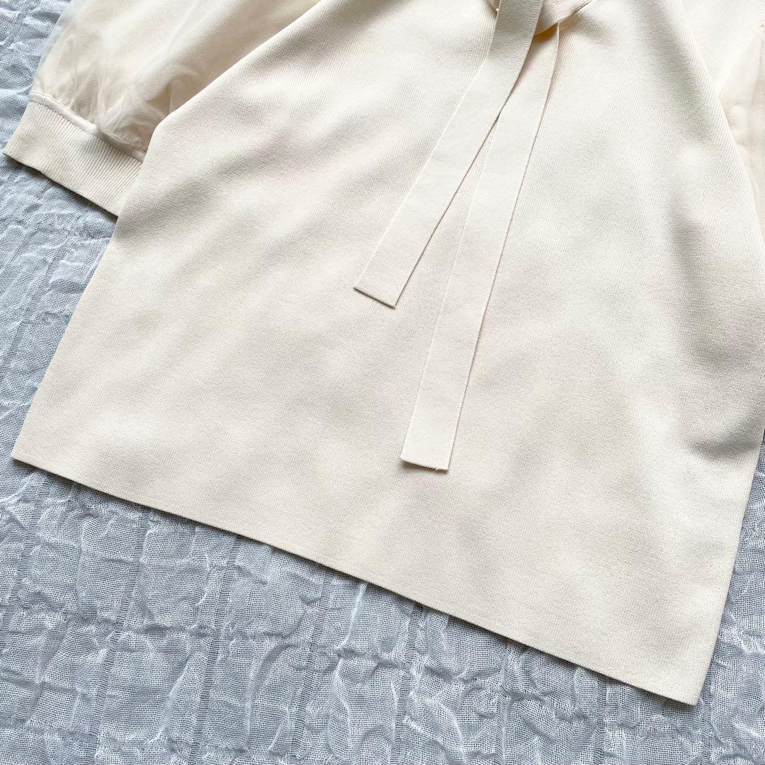 【1度着用のみ美品】アナイ チュールスリーブ プルオーバー 24年モデル