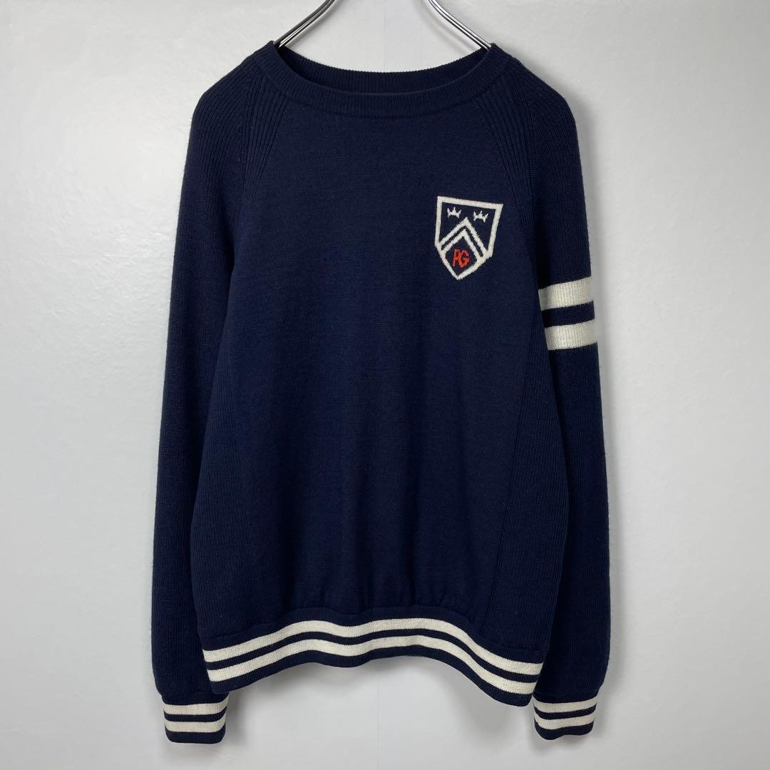 PEARLYGATES パーリーゲイツ　防風 防寒 ニットトレーナー　ネイビー