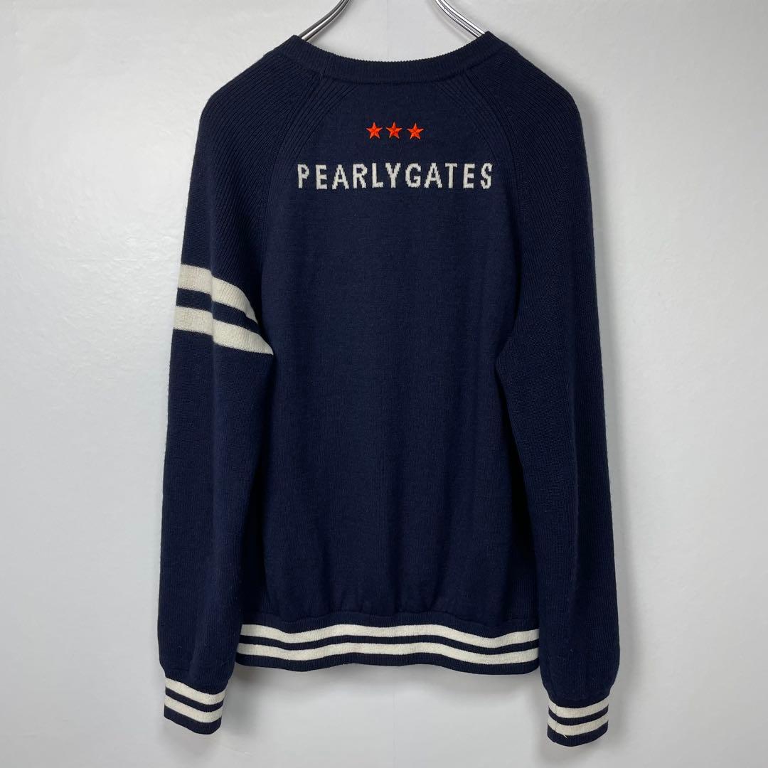 PEARLYGATES パーリーゲイツ　防風 防寒 ニットトレーナー　ネイビー