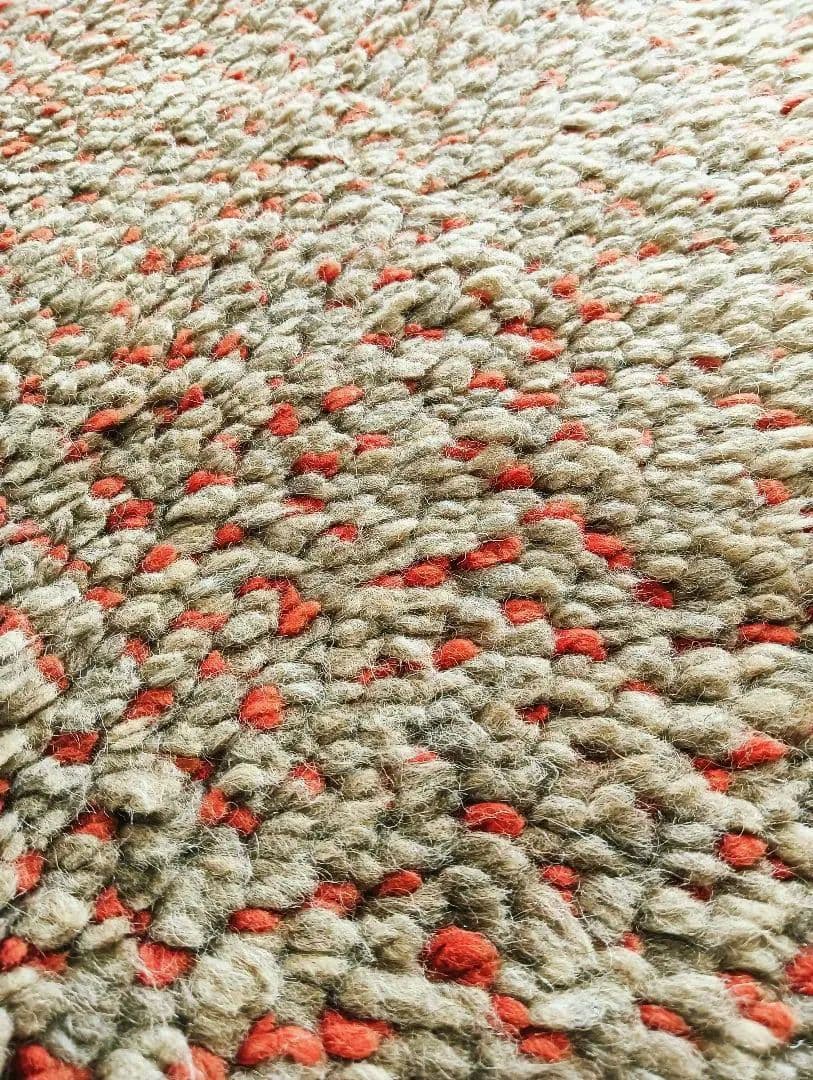 原毛色モロカンラグ　ビンテージラグ　ベニワレン　ペルシャラグ