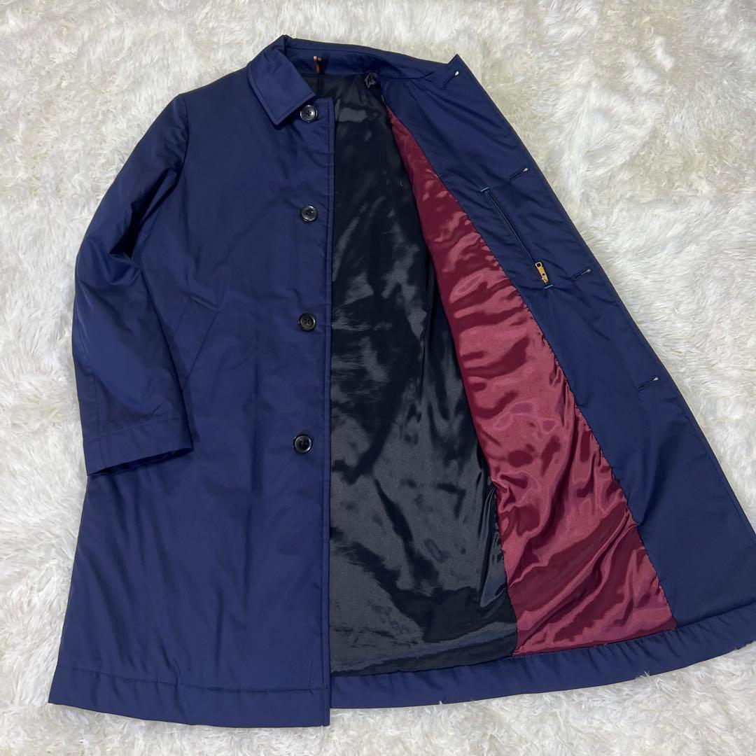 未使用級 ポールスミス 現行タグ ダウンコートロングコート ステンカラーコート