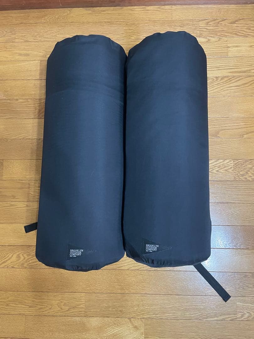ブルックリンアウトドアカンパニーのインフレーターマット、ブラック2個セット