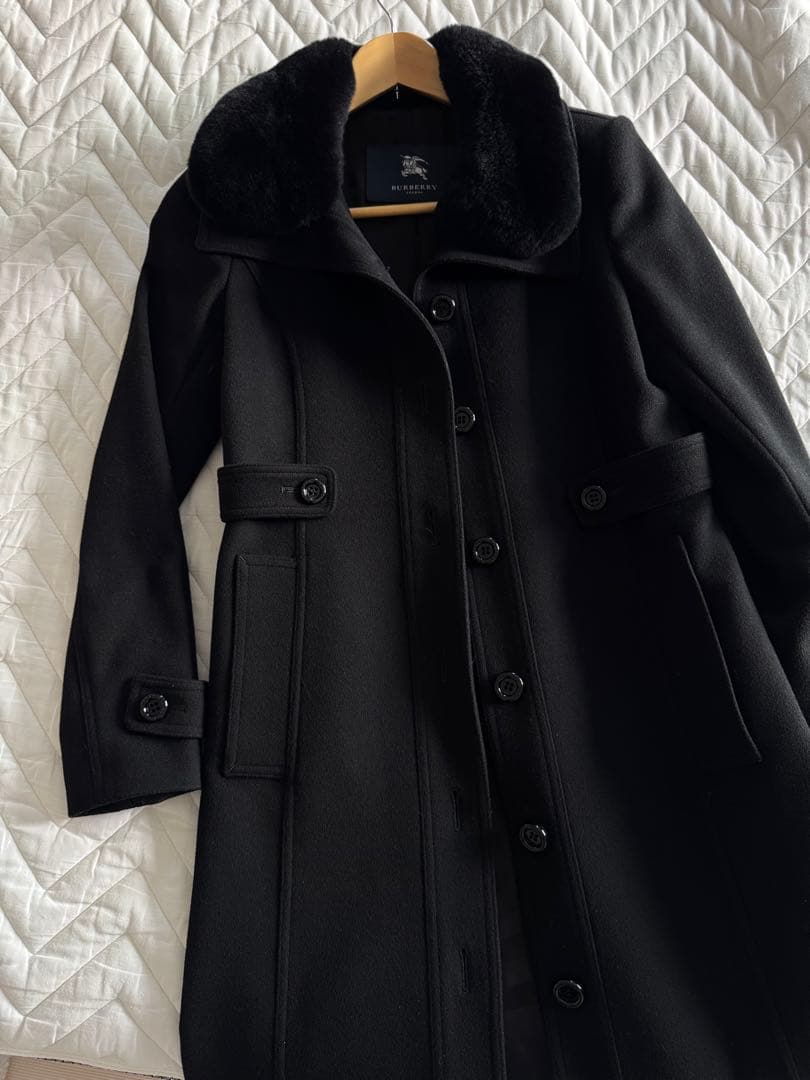 Burberry ブラック コート 36
