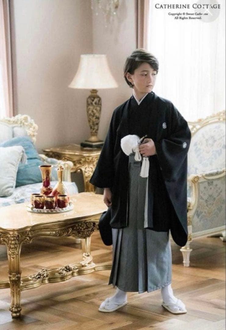 キャサリンコテージ　袴セット　男の子【150】140-155㎝　雪駄、足袋付き