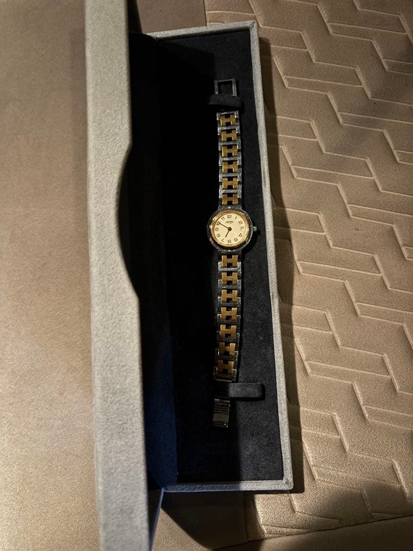 HERMES エルメス　クリッパー　レディース　時計　電池交換済み　美品