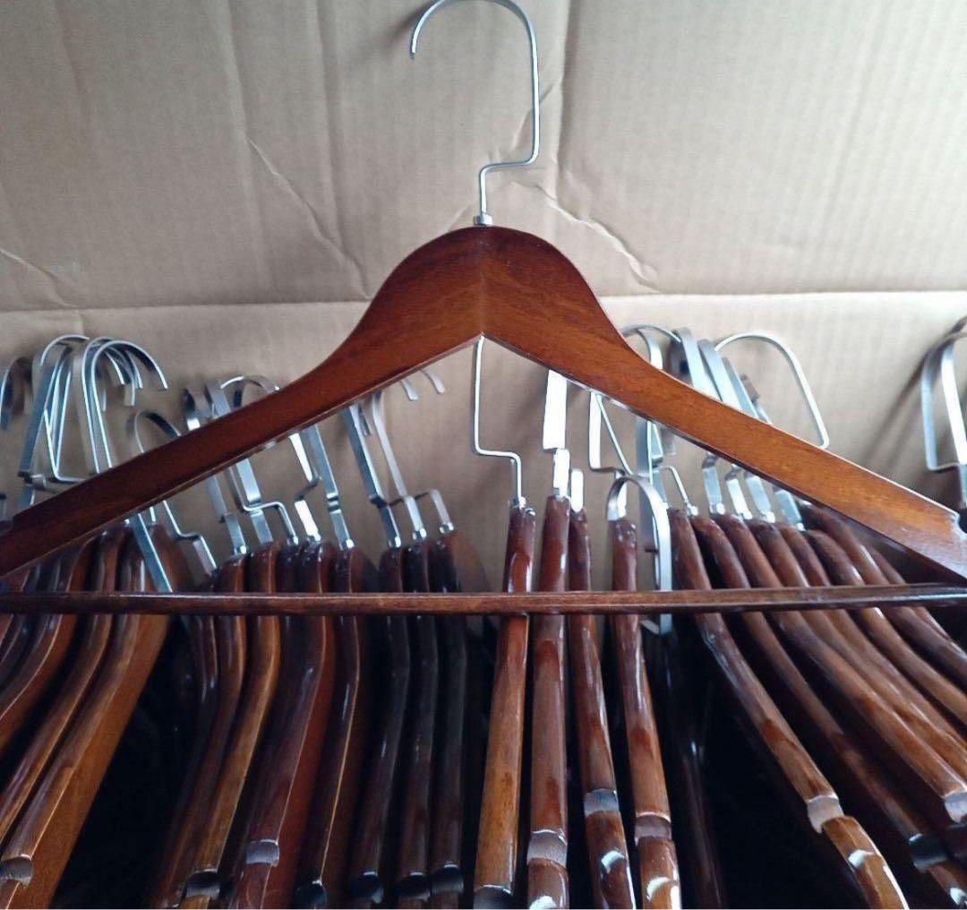 アンティーク調木製ハンガー 150本セット