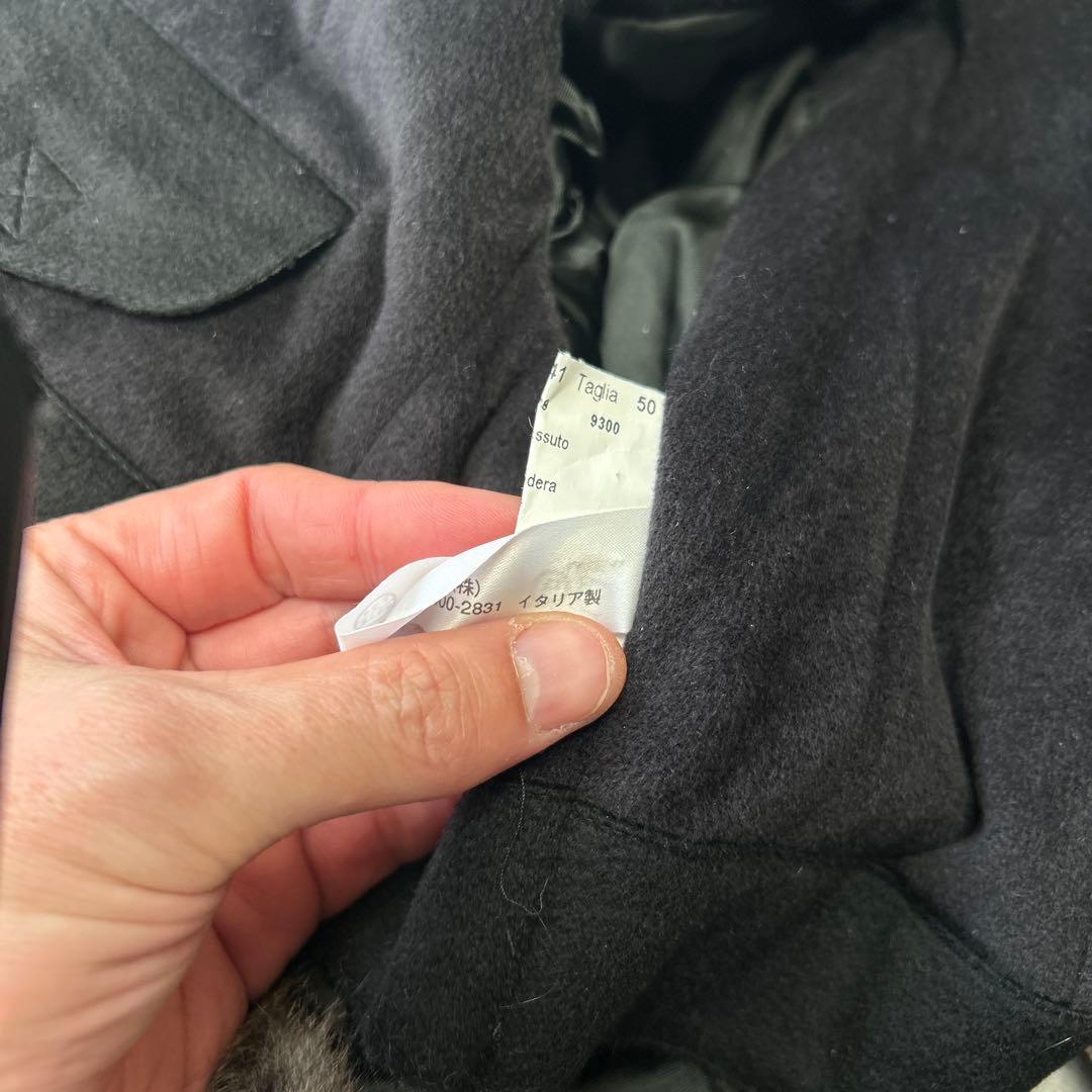 極美品　ヘルノ　HERNO ロングコート　100%カシミアブラック　裏地ミンク