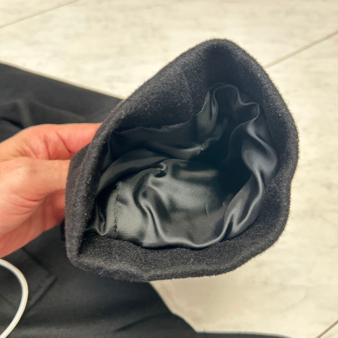 極美品　ヘルノ　HERNO ロングコート　100%カシミアブラック　裏地ミンク