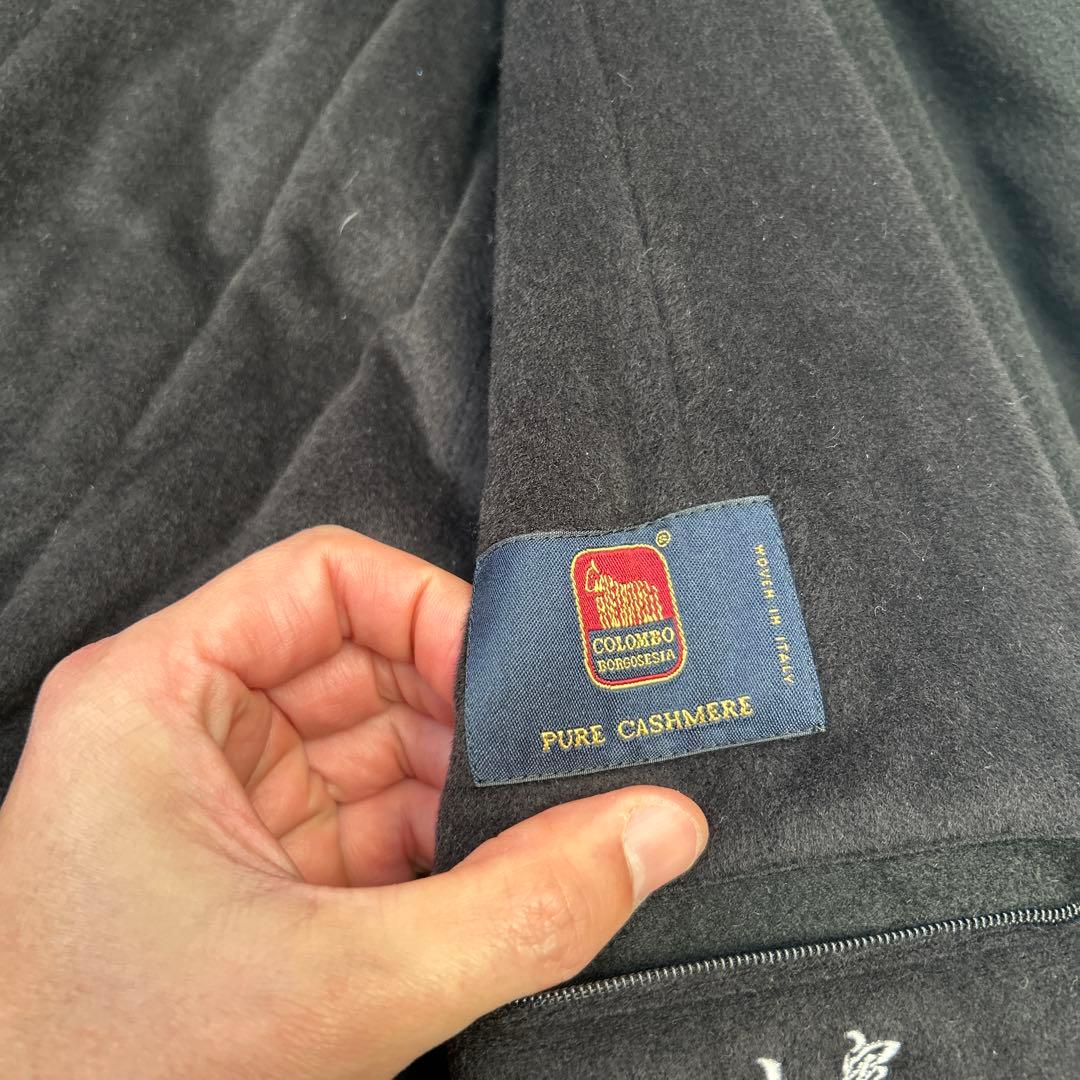 極美品　ヘルノ　HERNO ロングコート　100%カシミアブラック　裏地ミンク