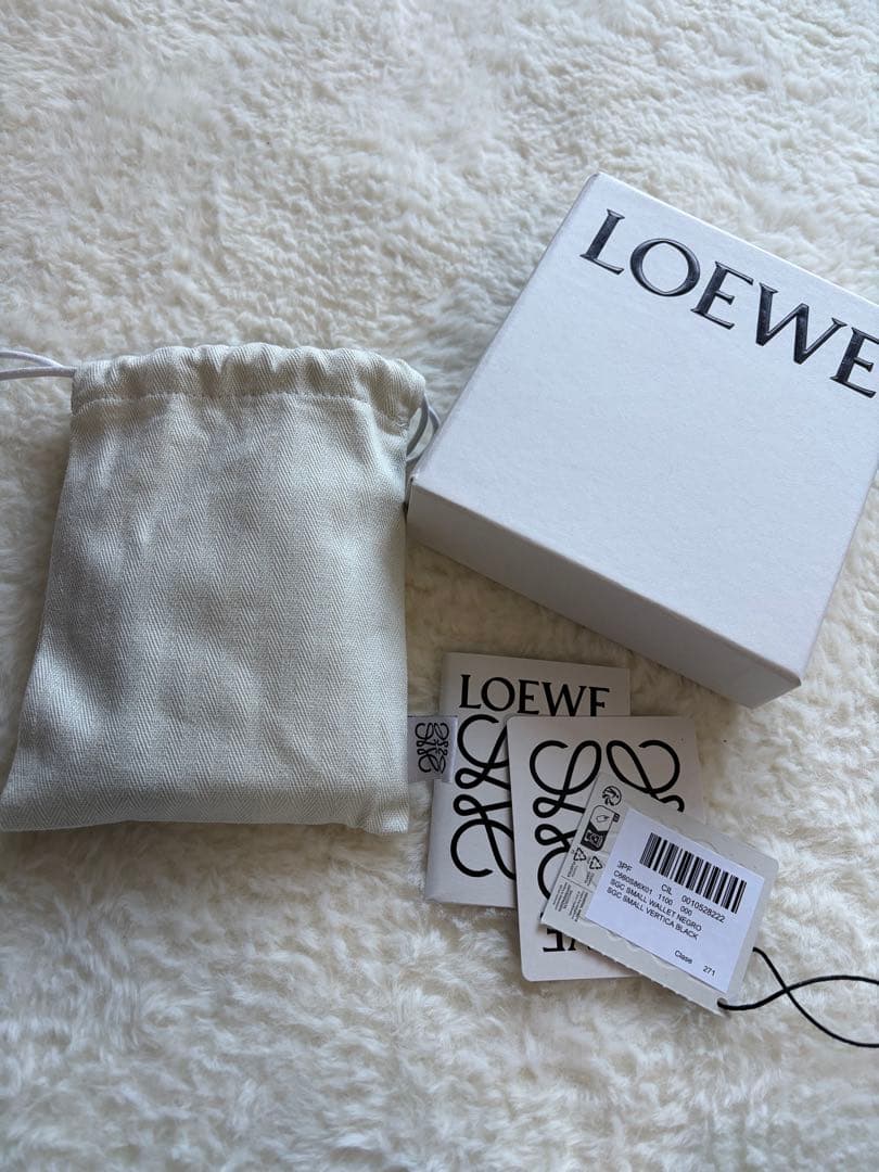 LOEWE バーティカル ウォレット スモール ブラック 黒
